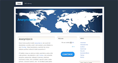 Desktop Screenshot of anonymizer.in