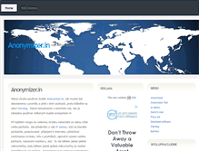 Tablet Screenshot of anonymizer.in